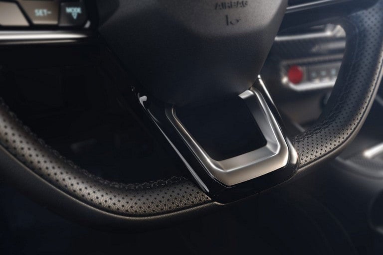 2024 Ford Mustang® model interior showing the flat-bottom steering wheel | Wyatt Johnson Ford in Nashville TN